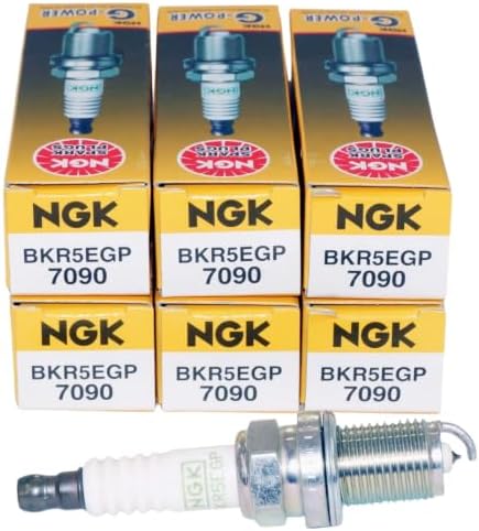 NGK 7090 G-Power Platinum Spark Plugs BKR5EGP, Pack of 6