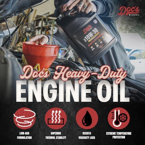 Doc's Diesel 10W-30 Full Synthetic Heavy Duty Oil, CK-4 Fuel Saver, 3 Gal