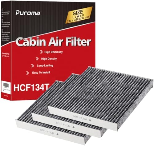 Puroma 3 Cabin Air Filter Activated Carbon for CP134 CF10134 Honda Acura