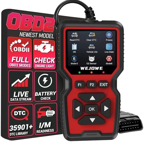Upgraded OBD2 Scanner Diagnostic Tool, I/M Readiness Battery Test Mode 6/8