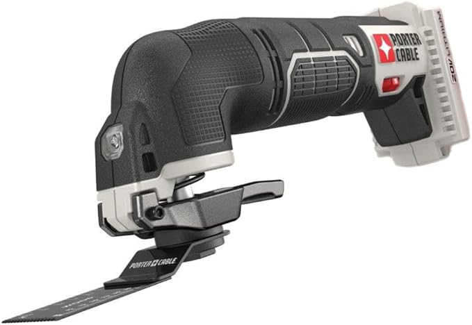 PORTER-CABLE 20V MAX* Oscillating Tool with 11-Piece Accessories, Tool Only (PCC710B) & 20V MAX* LED Work Light, Tool Only (PCC700B)