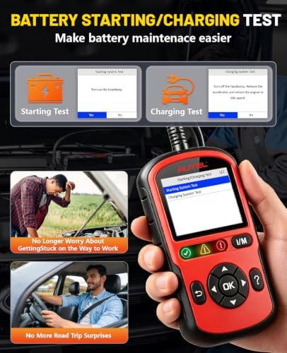 Autel OBD2 Scanner Autolink AL549, Car Code Reader for Check Engine Light, OBD2 Scan Tool for Read & Clear Fault Codes, Battery Test & Live Data, OBDII Diagnostic Tool for 1996+Cars and Trucks