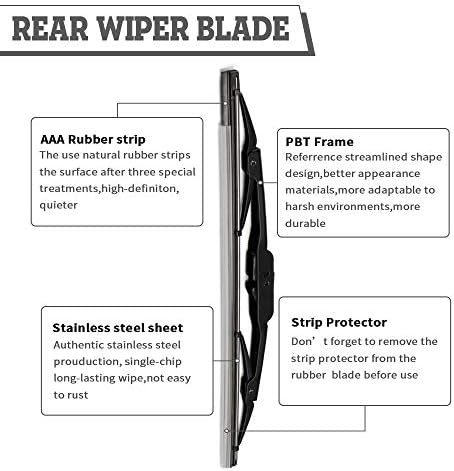 Rear Wiper Arm Blade Kit for Chevrolet Equinox GMC Terrain 2010-2017