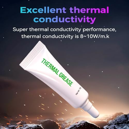 Creality Official 3D Printer High Thermal Grease, 350℃ High-Temperature Resistant Paste, Excellent Thermal Conductivity Grease for 3D Printer Hotend/Nozzle, Suitable for All 3D Printers (1PC)