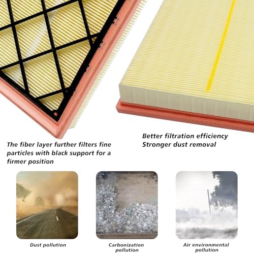 Cabin and Engine Air Filter Fits for Traverse 2018-2025 2026, Blazer 2019-2026, Acadia 2017-2026, Enclave 2018-2026, XT5 2017-2026, XT6 2020-2025, Fits 23321606, CA12166, CF11966