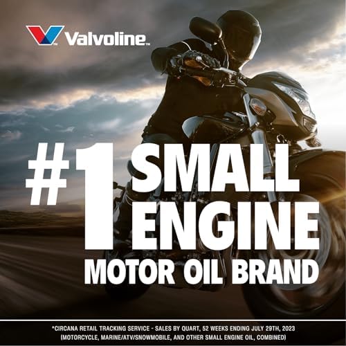 Valvoline 4-Stroke Motorcycle SAE 10W-40 Motor Oil 1 QT, Case of 6