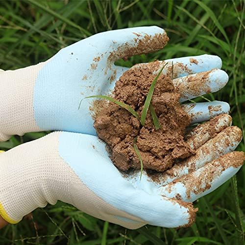 HANDLANDY 2/3/6 Pairs Womens Gardening Gloves, Garden Gloves for Women