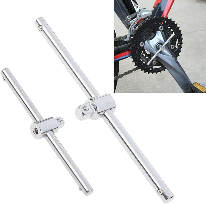 Utoolmart 1/2 Inch Drive Sliding Wrench Breaker Bar Adjustable T-Handle Socket Hand Tool 2Pcs