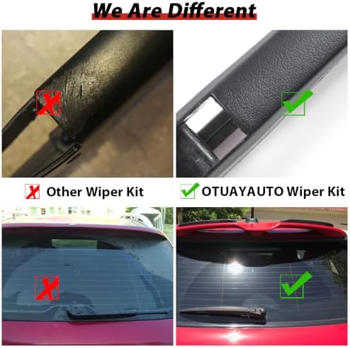 OTUAYAUTO Rear Windshield Wiper Replacement for Honda CRV 2023-2024 Back Wiper Arm and Blade Assembly