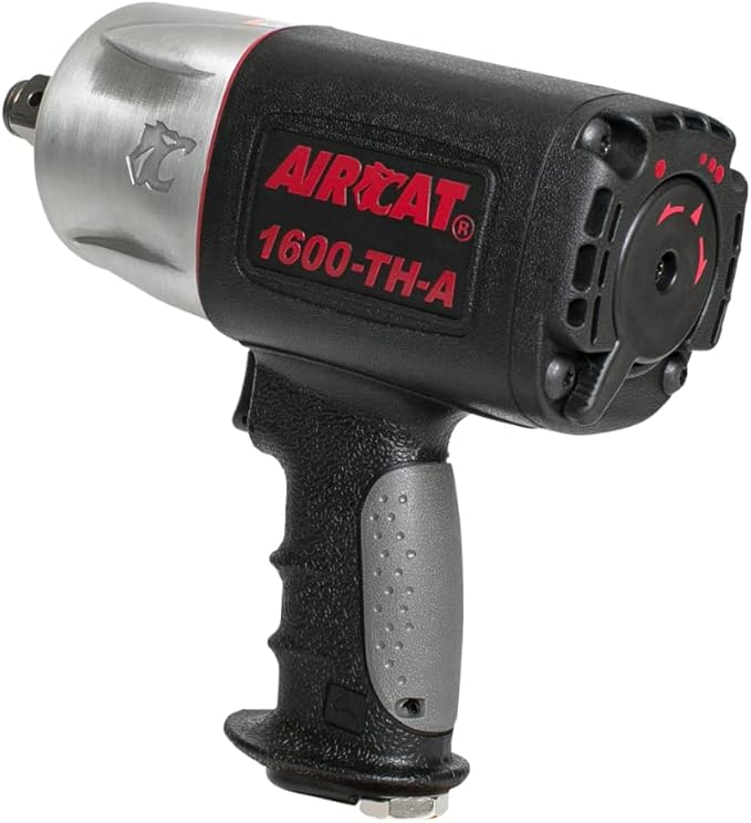 AIRCAT Pneumatic Tools 1600-TH-A: Composite Impact Wrench 1600 ft-lbs of Torque - 3/4-Inch