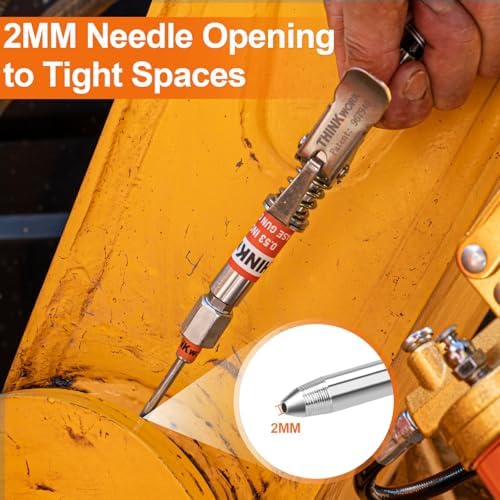 THINKWORK 4PC Quick Connect Greasing Accessory Kit,90 Degree Grease Coupler