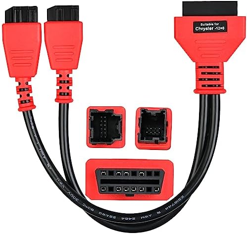 OBD2 12+8 Adapter for Chrysler, 12 8 OBD II Security Gateway Bypass Cable