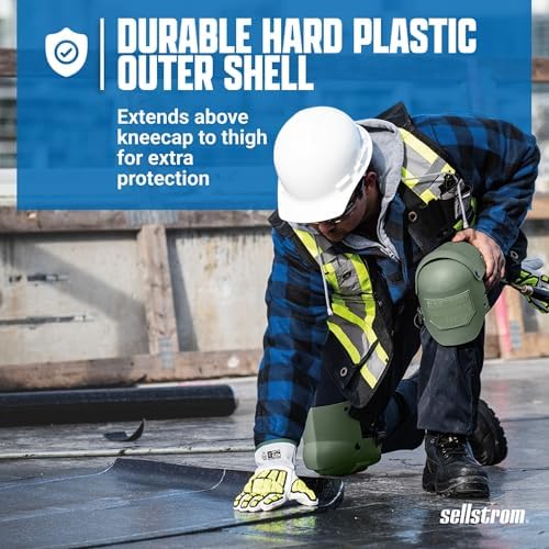 Sellstrom KneePro Professional Construction Kneepads for Work - Men & Women