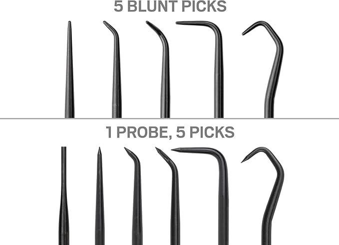 TEKTON Pick, Hook, and Mini Pry Bar Set (25-Piece) | LVR10005 | Made in USA