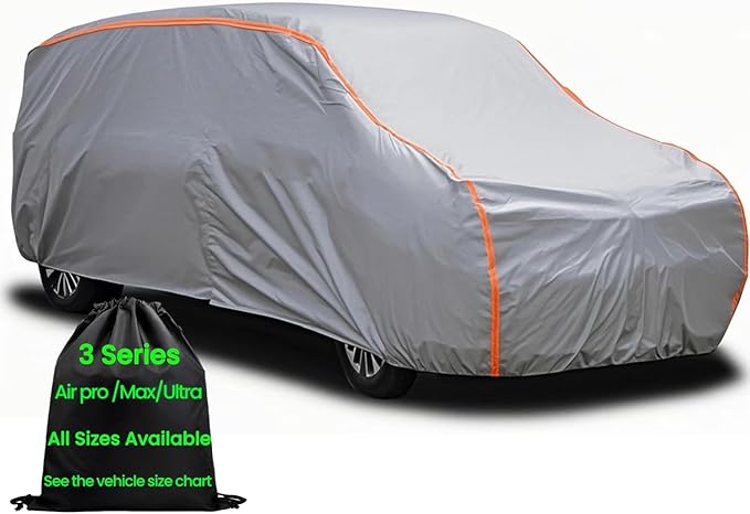 Mini Van Cover,Large Car Cover Waterproof All Weather Van Full Size Minivan Cover Waterproof All Weather,RainUV Protection Inner Cotton,Fit Vans up to 228” L x 72" W x 72" H
