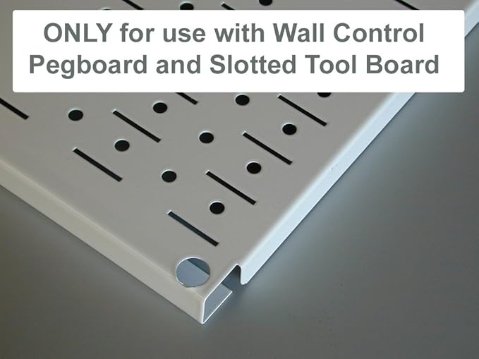 Wall Control Shelf 9in Deep Pegboard Shelf Assembly Pegboard and Slotted Tool Board - Blue