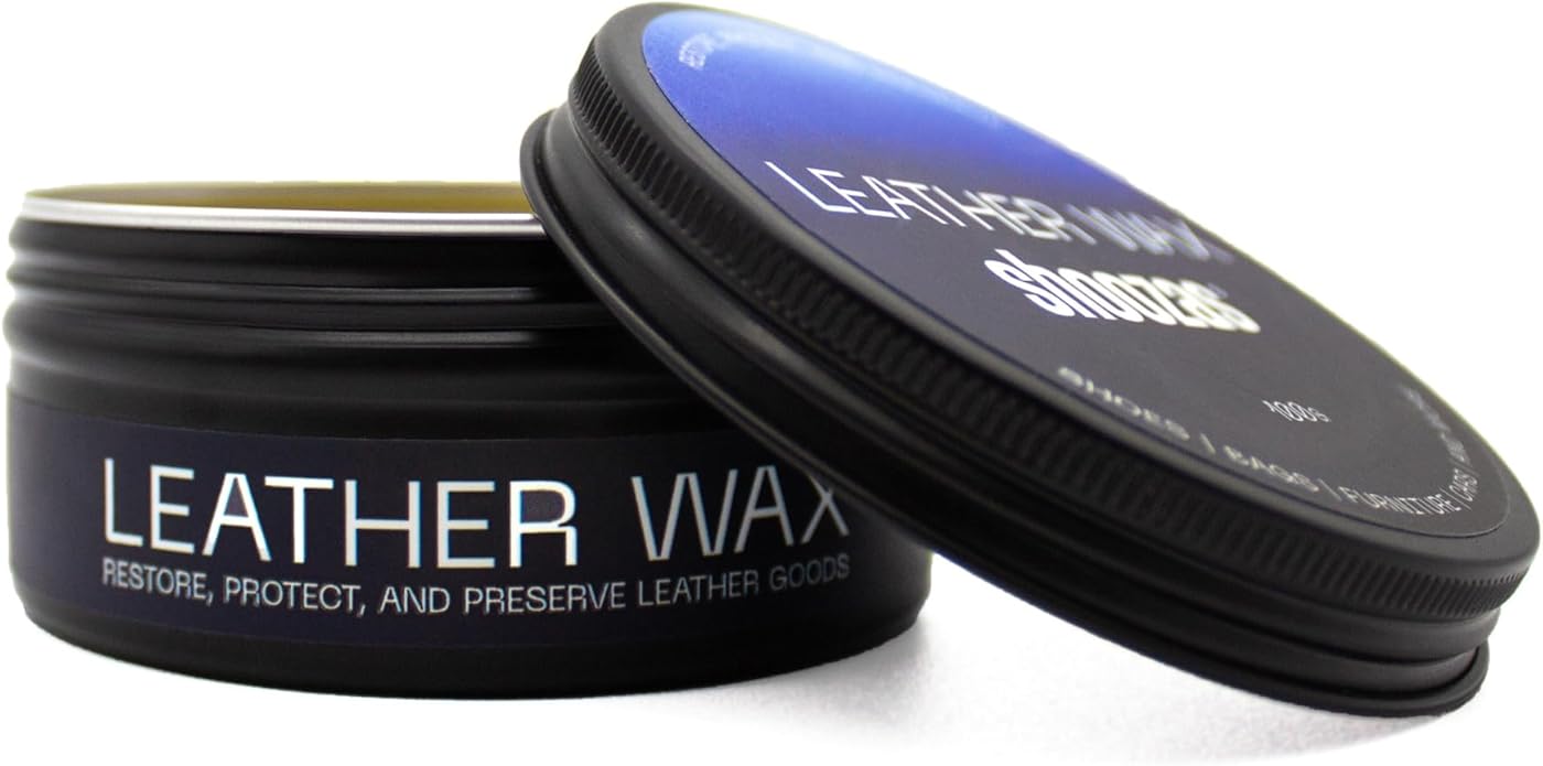 Shoozas Leather Wax - Restores, Protects, Preserves Leather Goods, Formulated with Natural Ingredients, Safe for Shoes, Bags, Furniture, Cars, and More