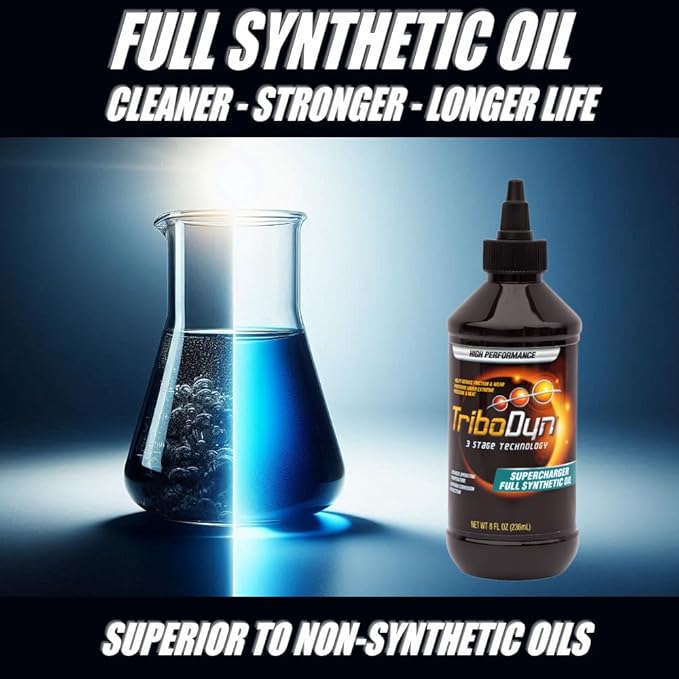 Ceramic Supercharger Oil - 12 Bottle Case (96 oz) - Bulk Supply for Shops & Enthusiasts - Patented Ceramic Coating - Fits OEM & Aftermarket