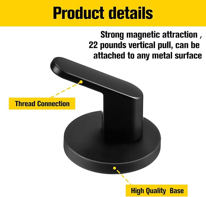 Kanayu 10 Pcs Magnetic Hooks Heavy Duty Magnetic Wreath Hanger, Magnet Tool Holder Garage Storage Tool Organizer Hanger for Refrigerator Kitchen Doors