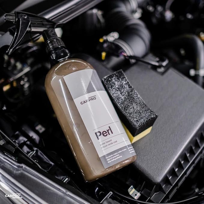 CARPRO PERL Plastic & Rubber Protectant - [Plastic, Engine, Rubber, Leather] - Concentrated Tire Dressing, Water Based UV Protection, Satin Finish - 1 Liter (34oz)