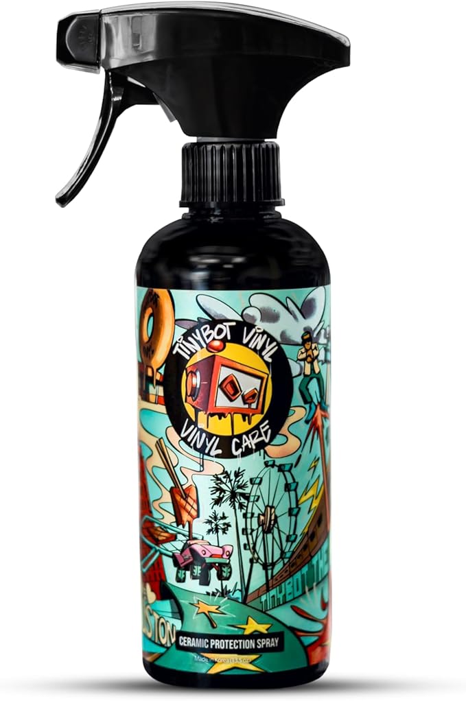 Tinybot Ceramic Coating Spray - Hydrophobic - Safe for Paint, Gloss Vinyl Wraps, Paint Protection Film, Graphics, OEM Car, Boat, RV Truck - 13.5 oz