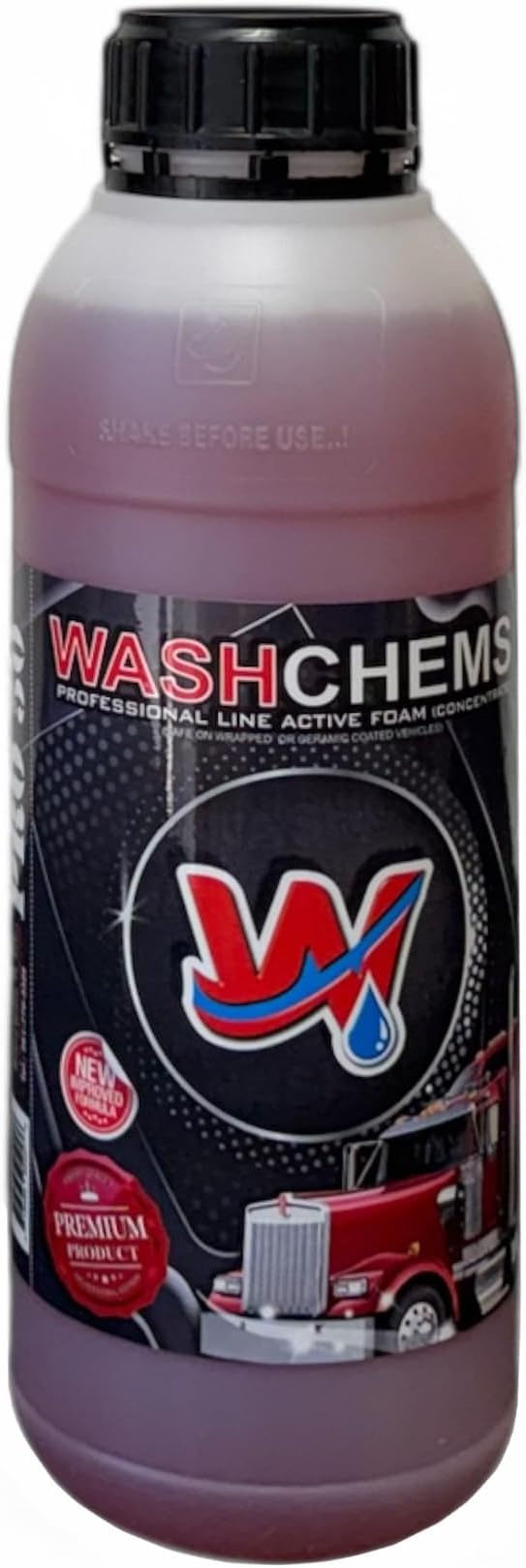 Wash Chems Pro 50 Touchless One Step Car Wash Detergent Soap Concentrate (32 oz) No Brushing, Commercial Grade Professional Auto Foam Cleaner (Biodegradable) Also Great for Trucks & Tractors