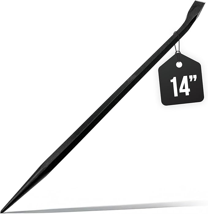 Mutt Tools 14 Inch Heavy Duty Alignment Pry Bar – Professional-Grade Sleever Bar – For Line-Up & Spud Work – Ideal for Ironworkers, Construction, & Industrial Use
