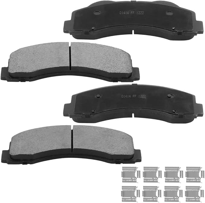 Front Brake Rotors and Pads Kit for 2010-2020 Ford F150, 2010-2021 Ford Expedition, 2010-2021 Lincoln Navigator Drilled and Slotted E-Coating Disc Brake Rotors Ceramic Brake Pads