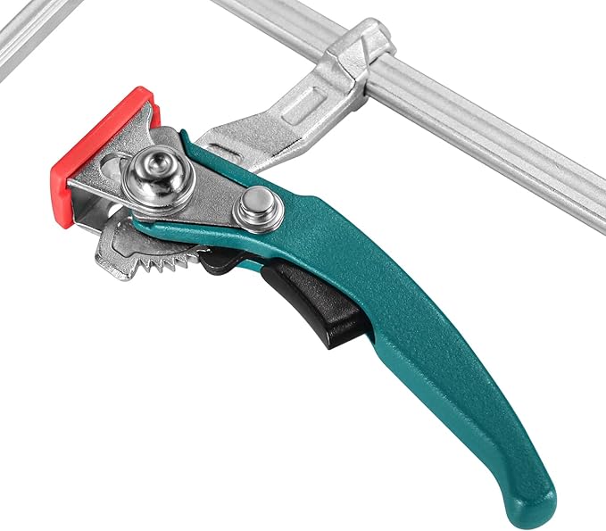 TOOLCOOL Quick Release Ratchet Track Saw Clamp Guide Rail Clamp for MFT Table and Guide Rail System (2 Pack)