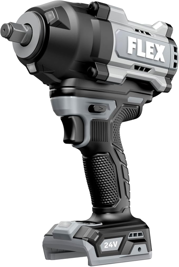 FLEX 24V Brushless Cordless 1/2-Inch 1,500 Ft-Lbs High-Torque Impact Wrench Tool Only, Battery and Charger Not Included - FX1472-Z