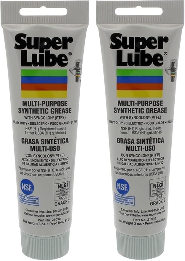 Super Lube 21030 Multi Purpose Synthetic Grease Food Grade, 3 Oz. (Pack of 2)
