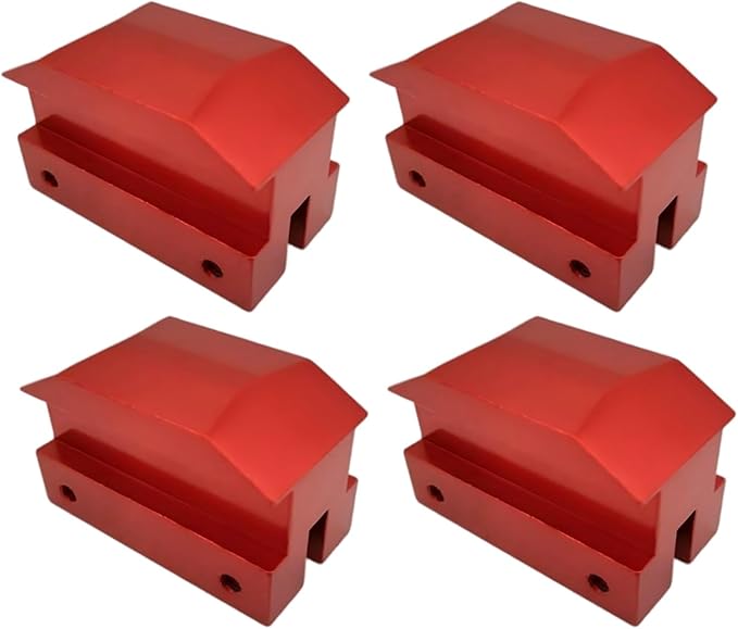 Jack Lift Pad Anodized Aluminum for Camaro 6th Gen for Chevrolet Jack Pad Except Convertable 4 Pieces Red 2012 2016 2017 2018 2019 2021 (Red)