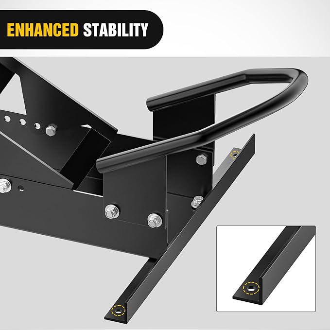 Nilight Heavy Duty Motorcycle Front Wheel Stand for Trailer Cruiser Sports Dirt Bikes 1800 lb Capacity Adjustable Wheel Stand for 16"-23" Wheels
