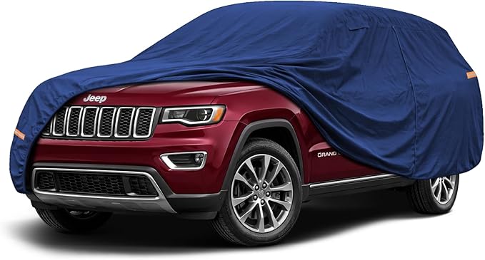 Coverlex Premium Grand Cherokee Car Cover Waterproof All Weather, Heavy Duty Car Tarp Custom Fit for 2011-2026 Grand Cherokee Laredo, Limited, Overland, Summit, Trailhawk, SRT