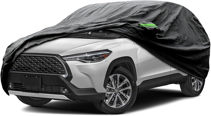 Proadsy Car Cover Custom Fit for Toyota Corolla Cross 2022-2025 2026, Waterproof All Weather for Automobiles, Full Exterior Cover Rain Snow Sun Protector Indoor Outdoor Car Cover