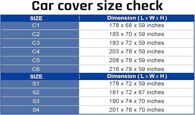 6 Layer Heavy Duty SUV Car Cover Waterproof All Weather Protection with Cotton Liner, Universal Fit Ford Explorer, Toyota Highlander, Honda Pilot, Dodge Durango, BMW X5 X6, Lexus RX LX