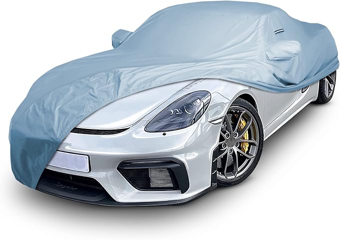 iCarCover Premium Car Cover for 2017-2025 Porsche 718 Boxster Heavy Duty Waterproof All-Weather Automobiles Custom Fit Indoor Outdoor UV Snow Protection Covers with Straps and Bag