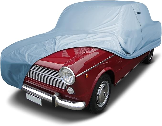 iCarCover Premium Car Cover for 1953-1967 Fia t 1100, 1200 Heavy Duty Waterproof All-Weather Automobiles Custom Fit Indoor Outdoor UV Snow Protection Covers with Straps and Bag