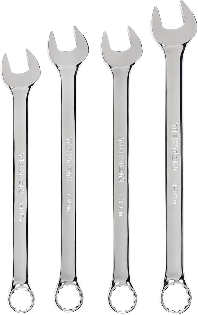 TEKTON Combination Wrench Set, 4-Piece (1-1/16-1-1/4 in.) | WCB90103