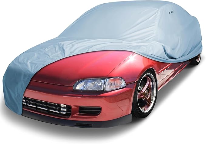 iCarCover Premium Car Cover for 1993-1997 Honda Civic Del Sol Heavy Duty Waterproof All-Weather Automobiles Custom Fit Indoor Outdoor UV Snow Protection Covers with Straps and Bag