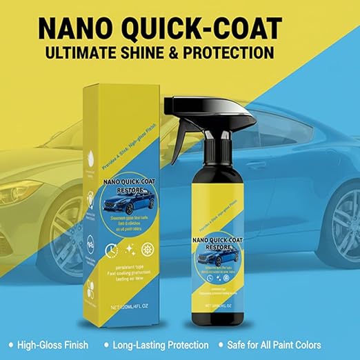 2026 Upgrade Nano Quick Coat Restore, Car Nano Quick-Coat Restore-Coating Spray, Car Nano Coating Spray, Advanced Automobile Quick Effect Coating Agent, Glazing Finish Car Paint Sealant (1PC)