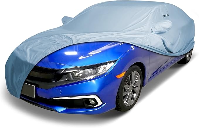 iCarCover Premium Car Cover for 2016-2020 Honda Civic Coupe Heavy Duty Waterproof All-Weather Automobiles Custom Fit Indoor Outdoor UV Snow Protection Covers with Straps and Bag