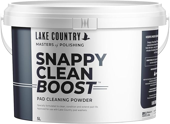 Snappy Cleaner Powder - Concentrated Pad Cleaning Powder Formula for Foam, Wool & Microfiber Pads. Removes wax and polish residue and extends pad life. 11lbs. (5 Liter)
