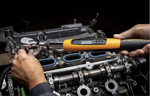 GEARWRENCH 3/8" Flex Head Electronic Torque Wrench with Angle, 10-100 ft/lbs. - 85078