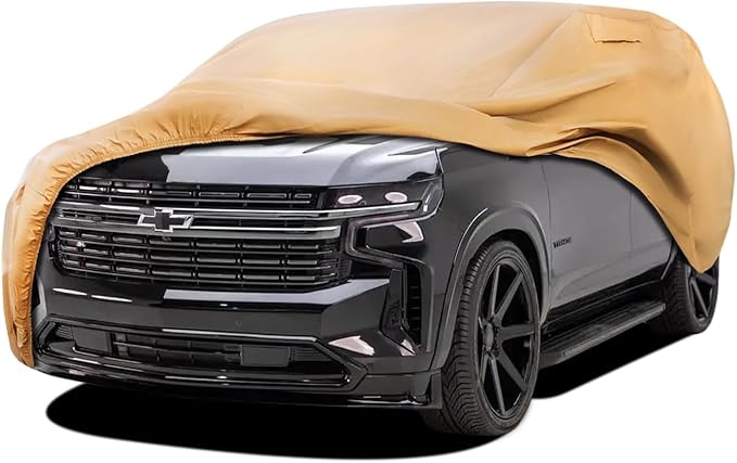 Heavy Duty Outdoor Car Cover Compatible with 2000-2026 Chevrolet Tahoe,Windproof All Weather Waterproof Sun Rain UV Dust Snow Protection Outdoor Car Covers
