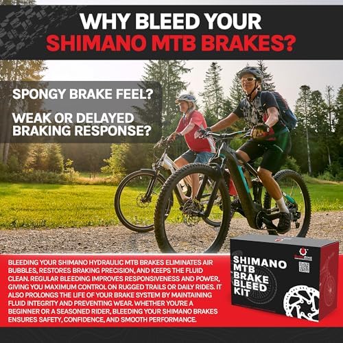 BleedZone Mineral Oil Brake Bleeder Kit Compatible with Shimano, 120ml