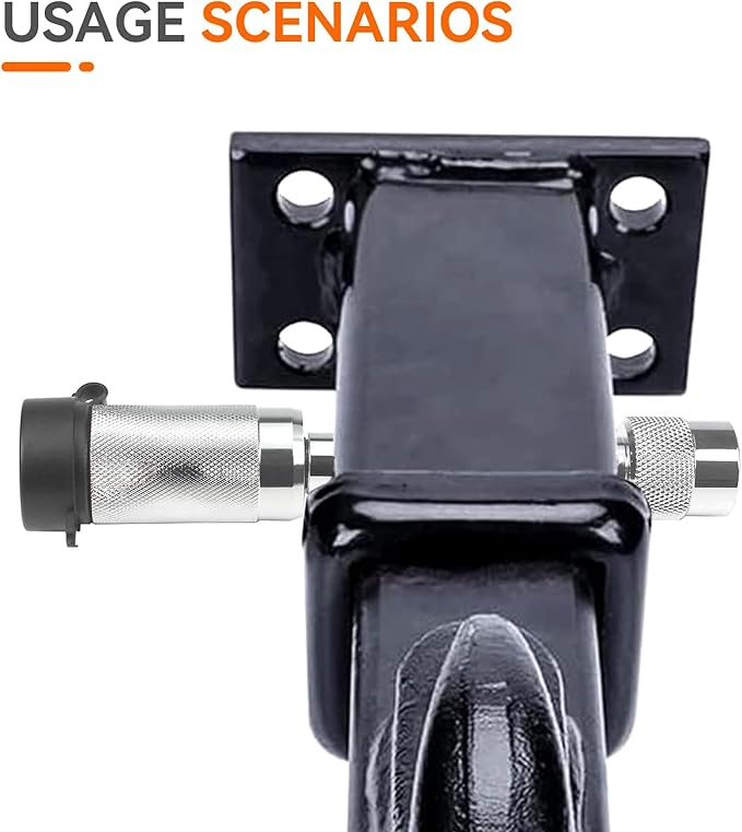 GAMPRO Trailer Hitch Lock 2PCS, Trailer Receiver Lock with 5/8" Pin for Class III IV 2" and 2-1/2" Receiver, for Hitch Bike Rack Tray Ball Tow Rope for Trailer Truck Car Boat
