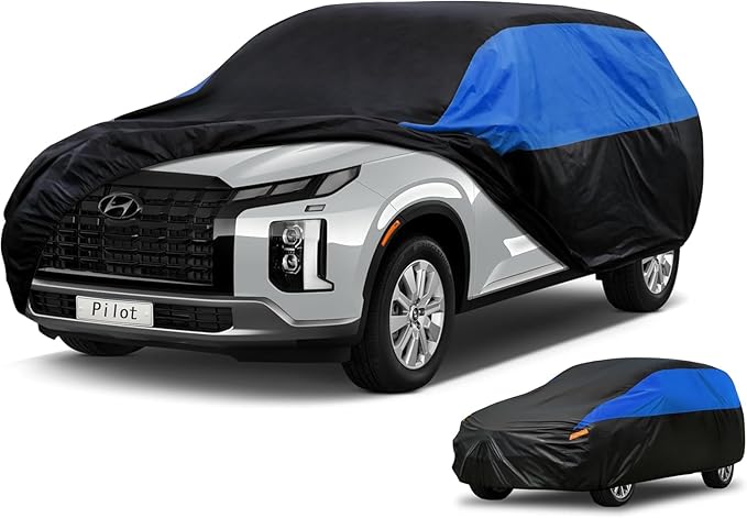 Honda Car Cover Custom Fit Honda Pilot Waterproof All Weather, Lightweight Full Exterior Cover for Automobiles Outdoor Sun UV Rain Dust Snow Wind Protection.