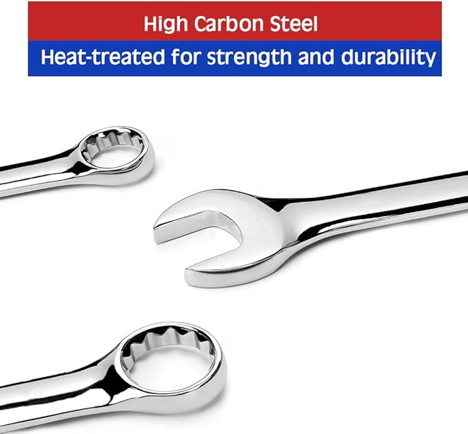 SPEEDWOX Ignition Wrench Set SAE Metric Small Open and Box Wrenches Mini Spanner Set Combination Wrench Set with Portable Storage Pouches