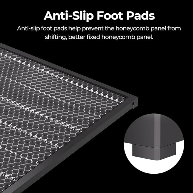 Creality Honeycomb Laser Bed 460x346mm – Workbench for Falcon A1/A1 Pro & Similar Laser Engravers – Protects Tabletops from Fire & Yellowing